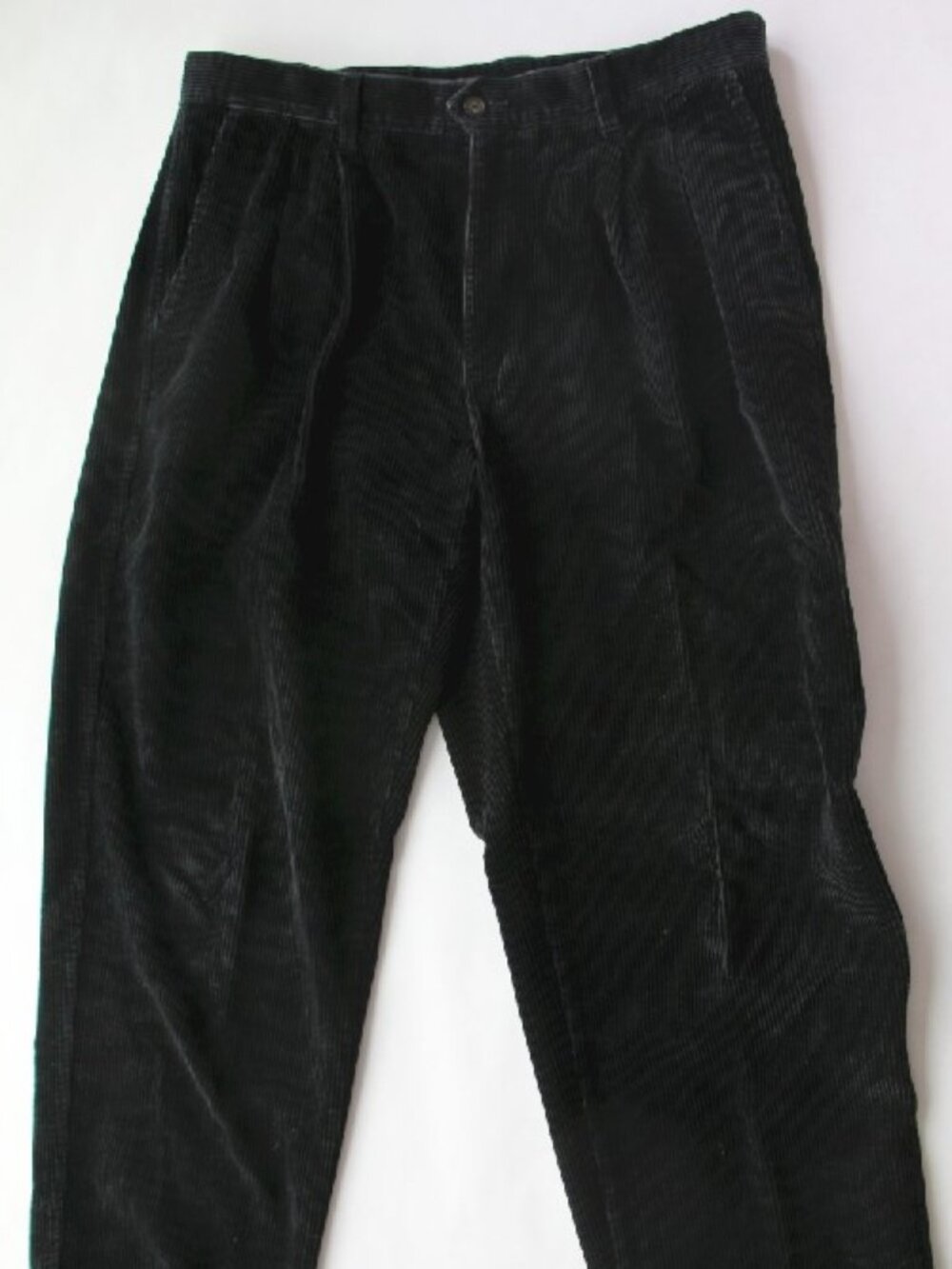 ST. JOHN'S BAY Black Corduroy Pants 100% Cotton 38" x 31"
